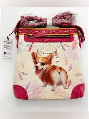 NWT Brentano Corgi Dreamcatcher Crossbody Bag